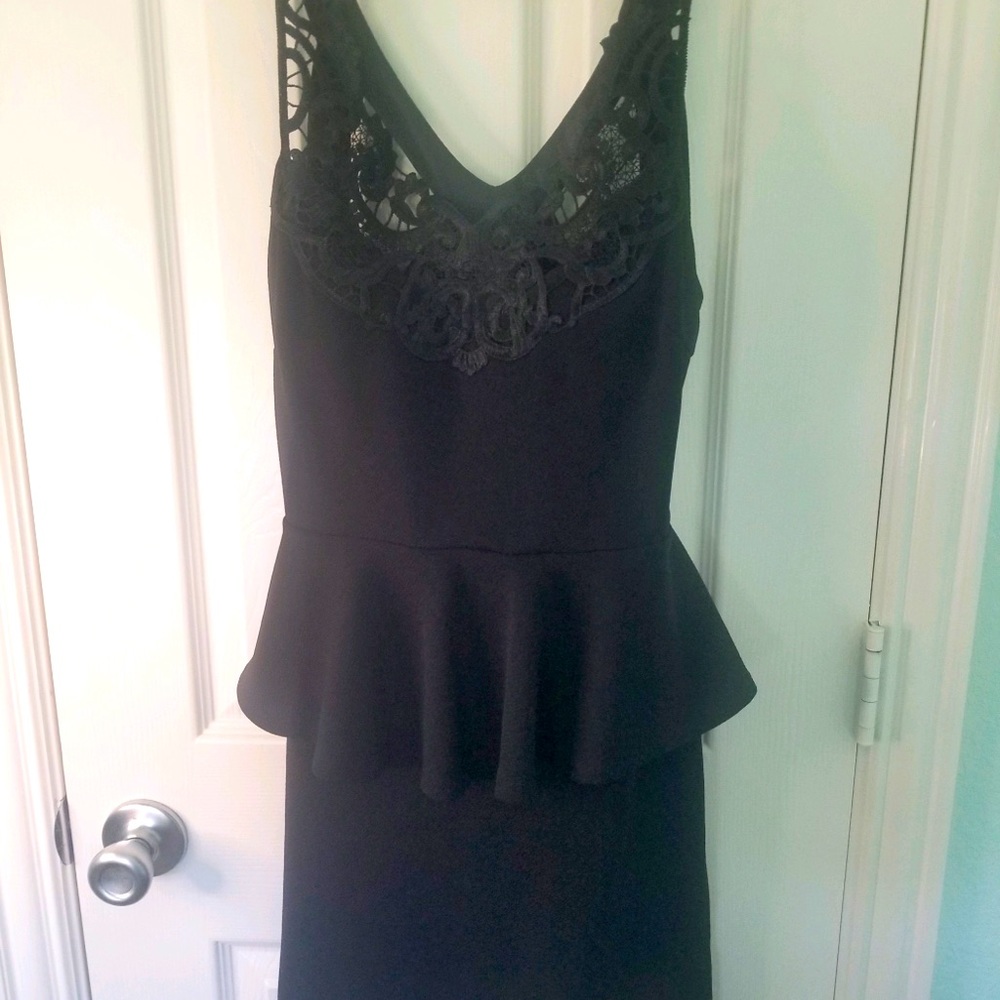 Black mini dress
